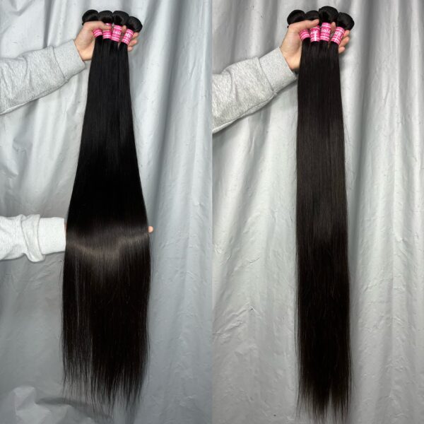 Raw Virgin 30-40 Inches Straight Hair Bundles - Image 3